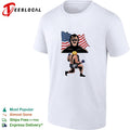 No fear American flag bodybuilding wrestling retro shirt