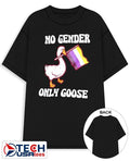 No gender only goose non-binary pride flag shirt