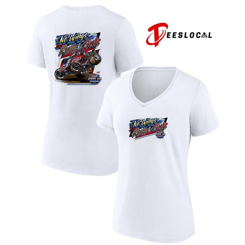 No wings just ruts and guts car racing shirt