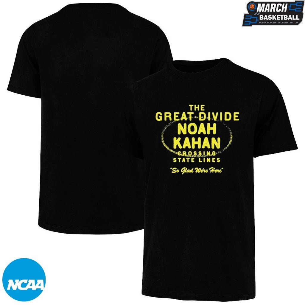 Noah Kahan The Great Divide Crossing State Lines So Glad We’re Here T-shirts