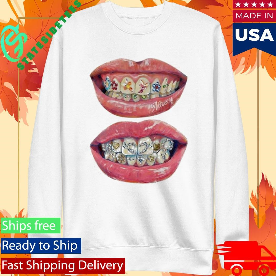 Noissey Hand-Drawn Iced Out Grillz Shirt