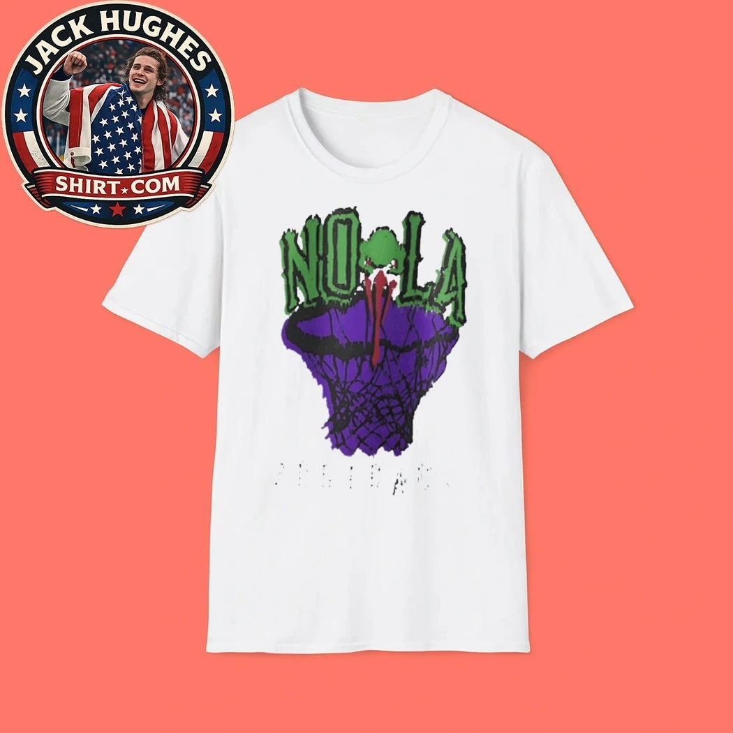 Nola Pelicans Joker Basketball Hoop Design Father Day Gift Shirt