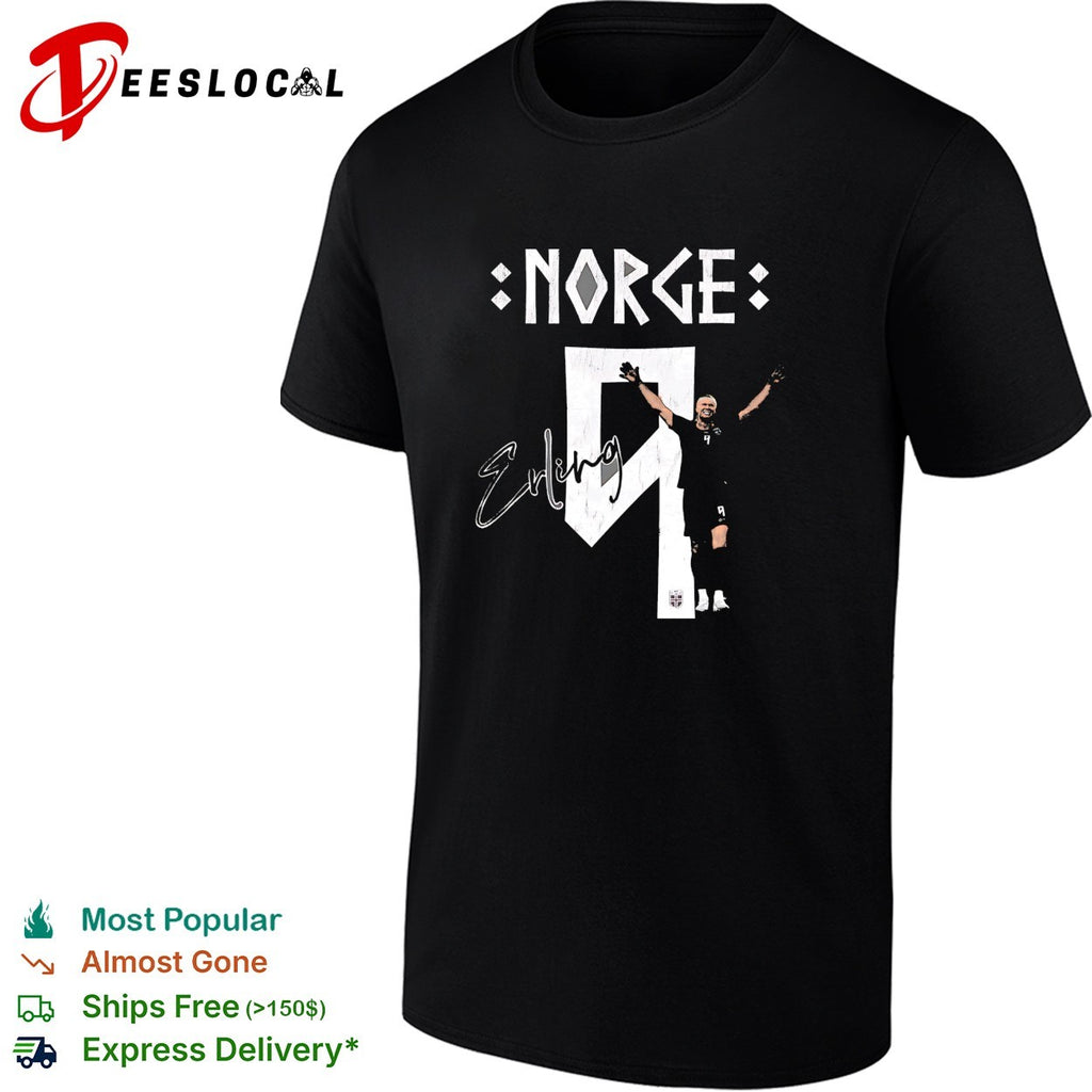 Norge Haaland signature kneeling shirt