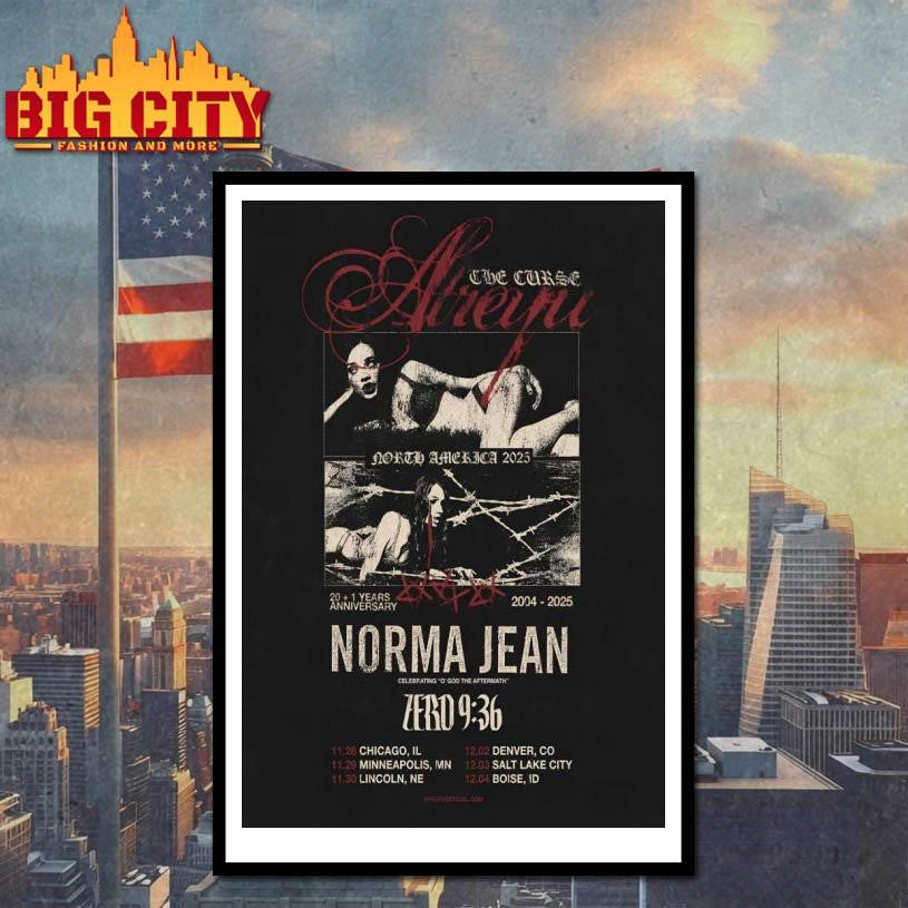 Norma Jean North America 2025 Tour Poster Shirt