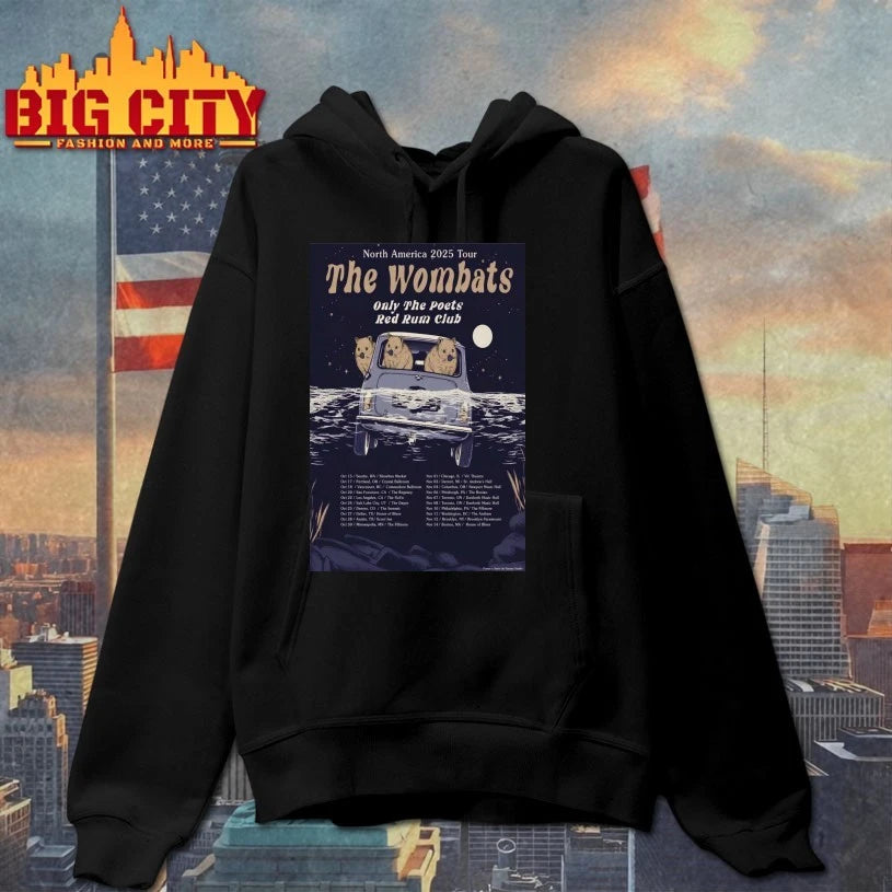 North American 2025 Tour The Wombats Poster Shirt