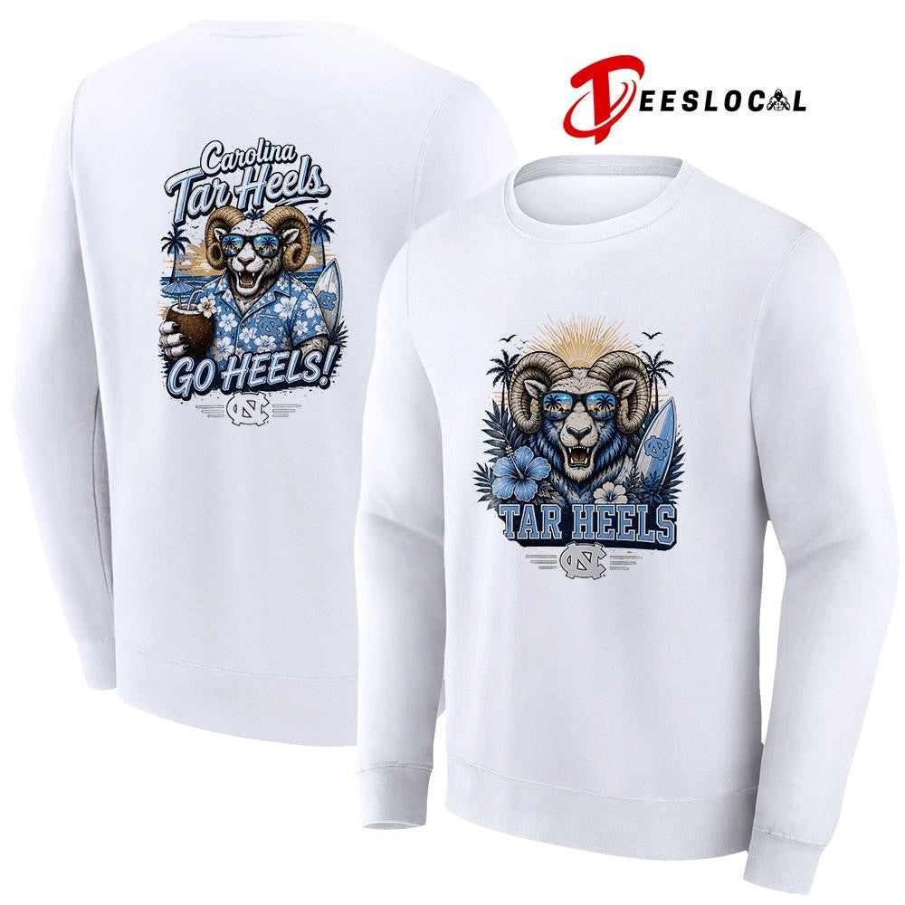 North Carolina Tar Heels NCAA Tropical mascot shirt