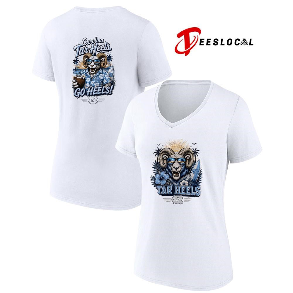 North Carolina Tar Heels NCAA Tropical mascot shirt