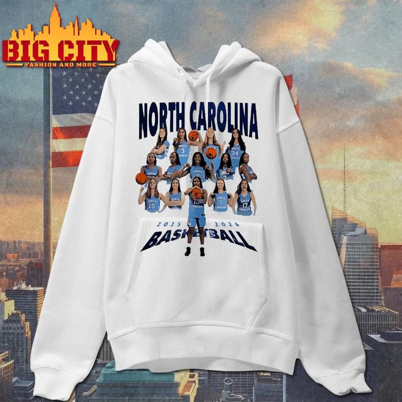 North Carolina Tar Heels basketball team 2025 2026 Shirt