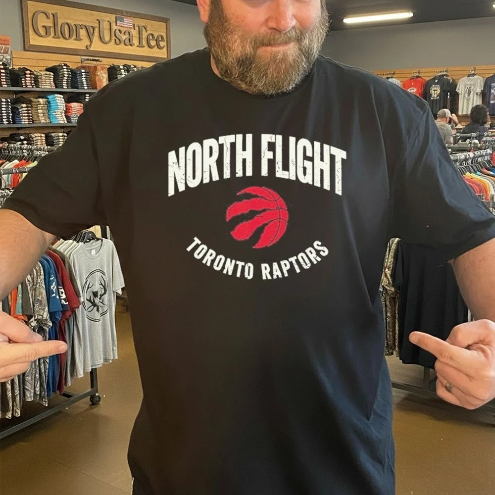North Flight Toronto Raptors Vintage Canada Basketball Shirt