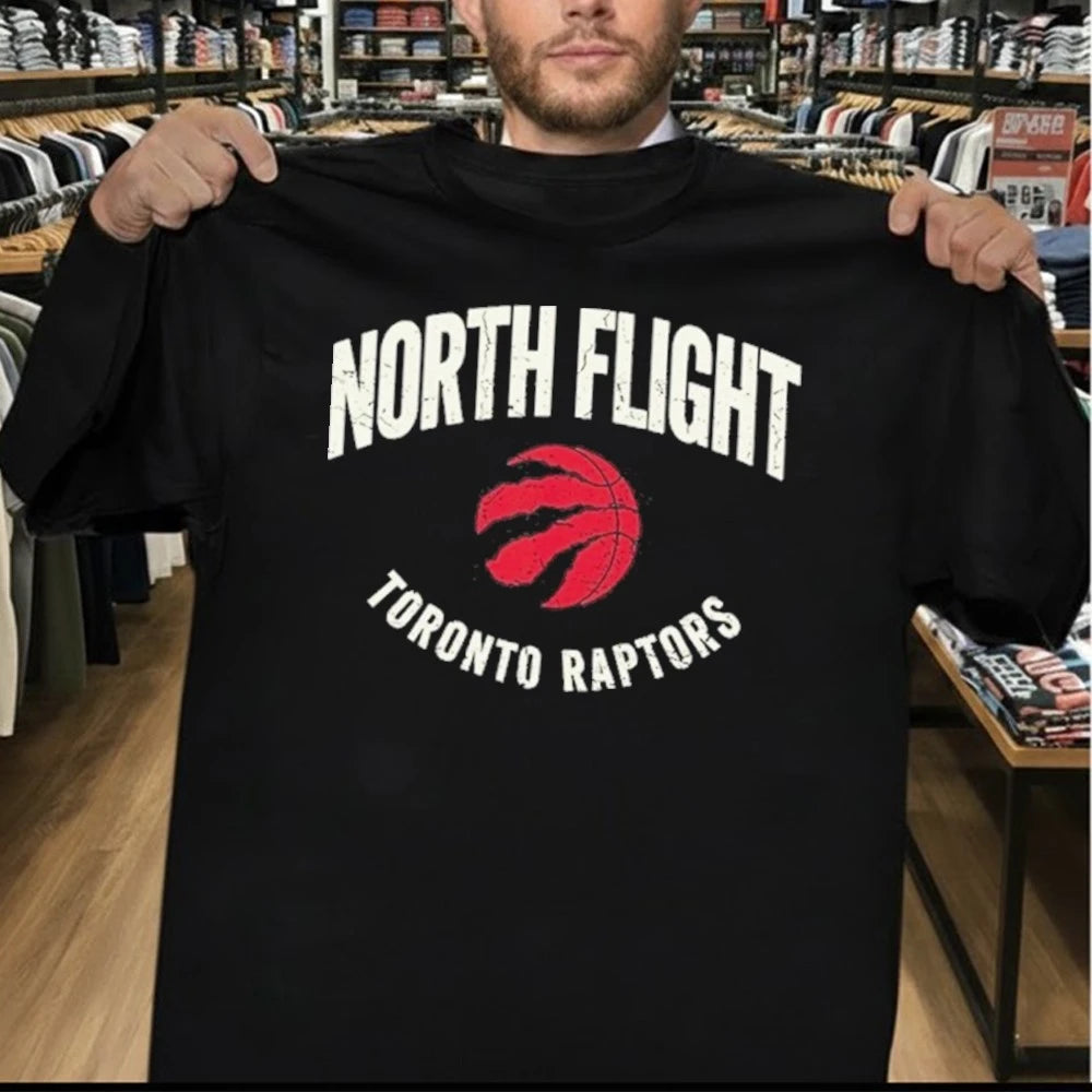 North Flight Toronto Raptors Vintage Canada Basketball Shirt