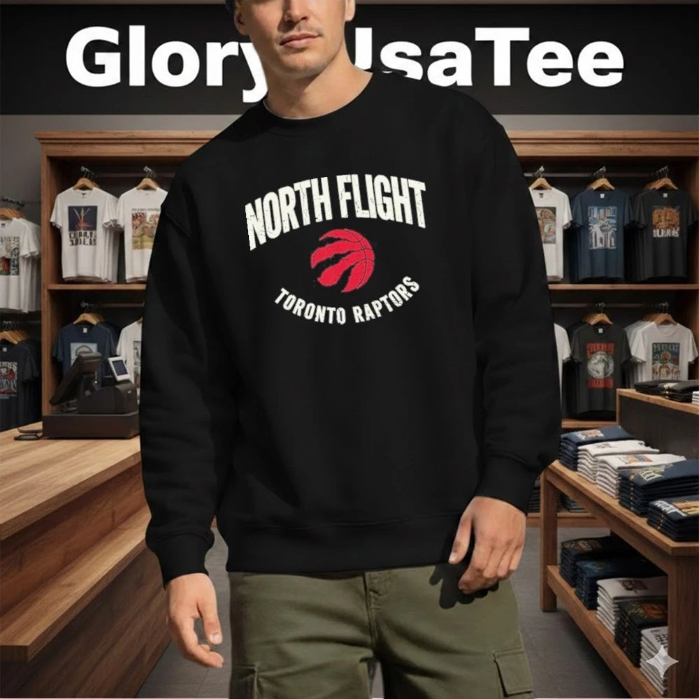 North Flight Toronto Raptors Vintage Canada Basketball Shirt