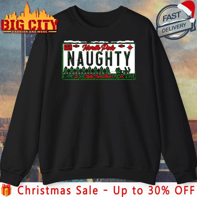 North Pole Naughty christmas shirt