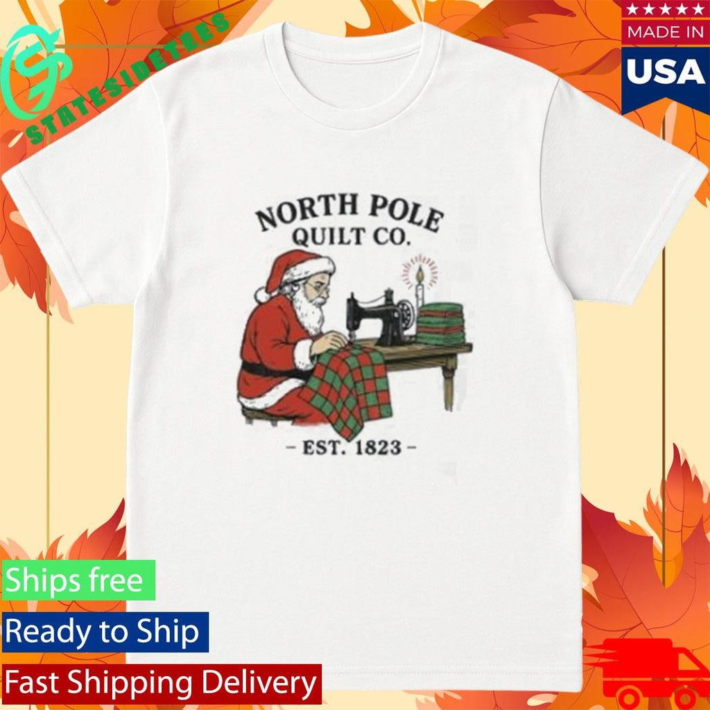 North Pole Quilt Co Santa Vintage Shirt