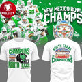 North Texas Mean Green 2025 New Mexico Bowl Champions Two Sided Shirt
