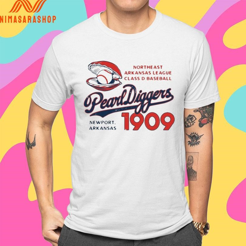 Northeast Arkansas League Class D Baseball Pearl Diggers Newport Arkansas 1909 Shirts