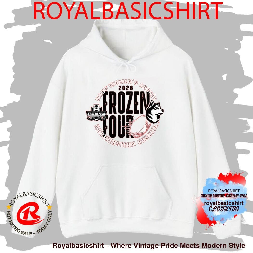 Northeastern University Women’s Hockey 2026 Frozen Four T-Shirt
