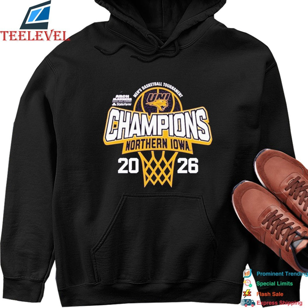 Northern Iowa Panthers 2026 MVC Men’s Basketball Tournament Champions T-shirts