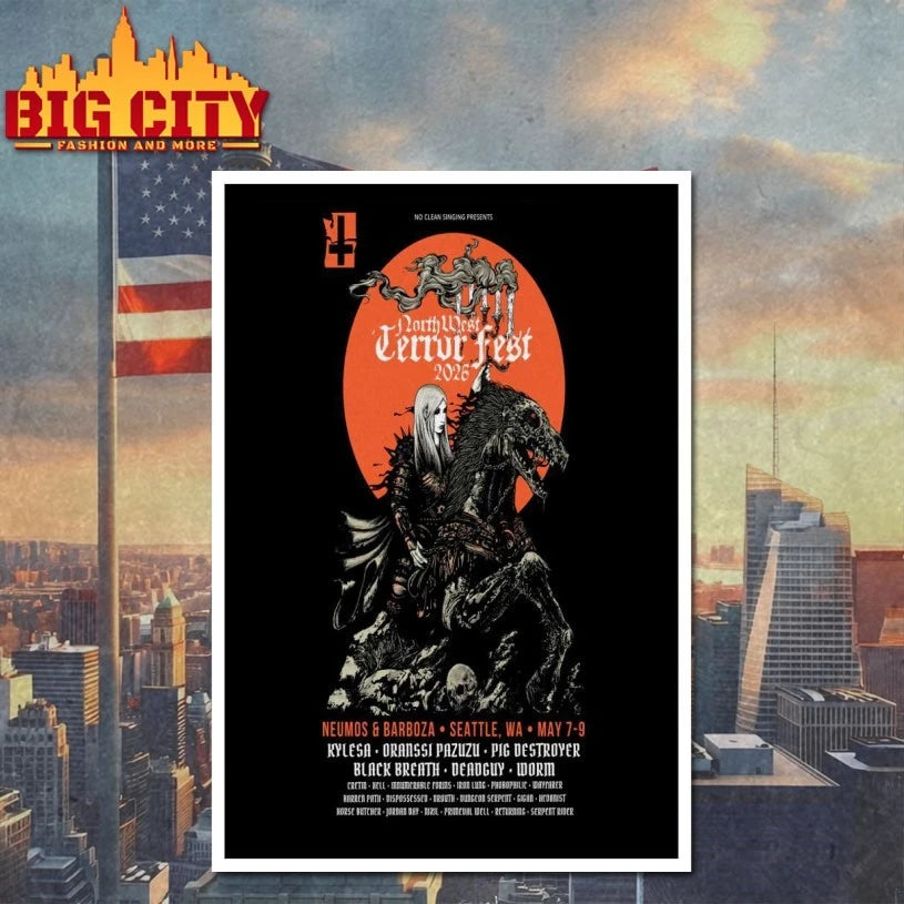 Northwest Terror Fest Event Seattle On May 7-9 2026 Poster shirt