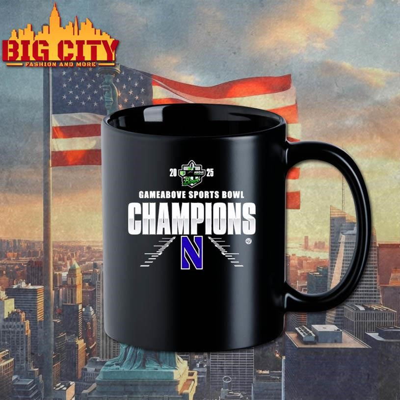 Northwestern Wildcats Game Above Sports Bowl Champions 2025 Locker Room Shirt