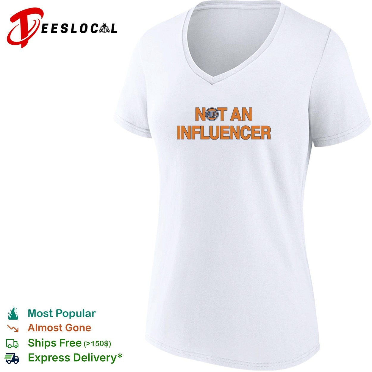 Not an Influencer New York Knicks NBA Basketball shirt