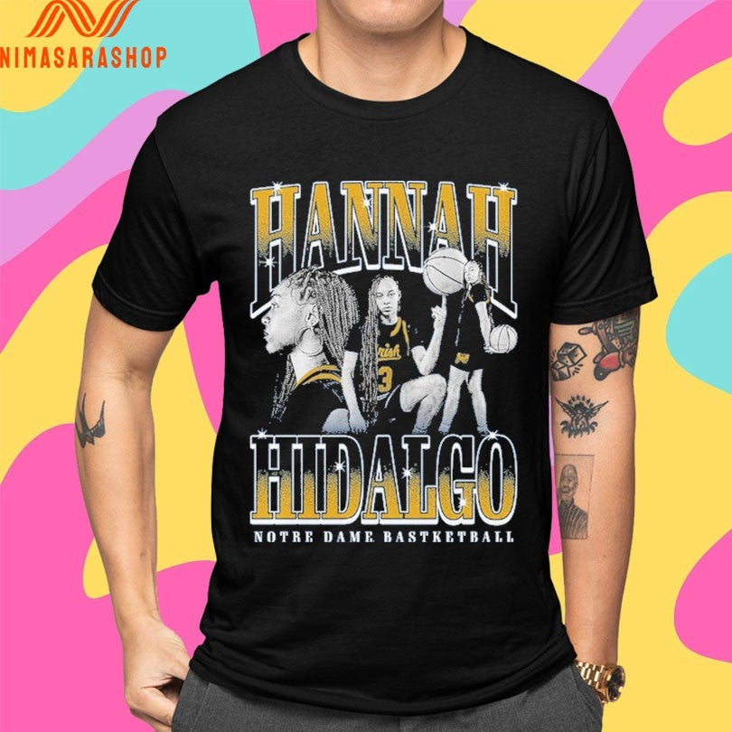 Notre Dame Fighting Hannah Hidalgo Notre Dame Basketball Shirts