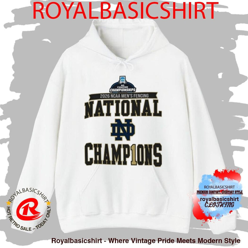 Notre Dame Fighting Irish Champions 2026 NCAA Men’s Fencing National Championship Shirt