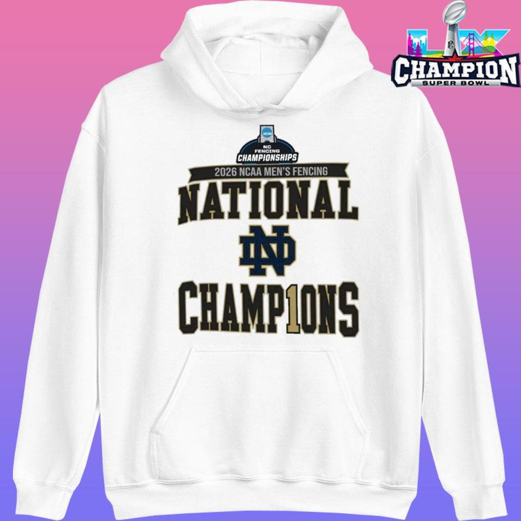 Notre Dame Fighting Irish Champions 2026 Ncaa Men’s Fencing National Championship Shirt