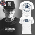 Notre Dame Fighting Irish Remembering The Life And Legacy Of Lou Holtz 1937-2026 Logo Two Sided Hoodie Shirt