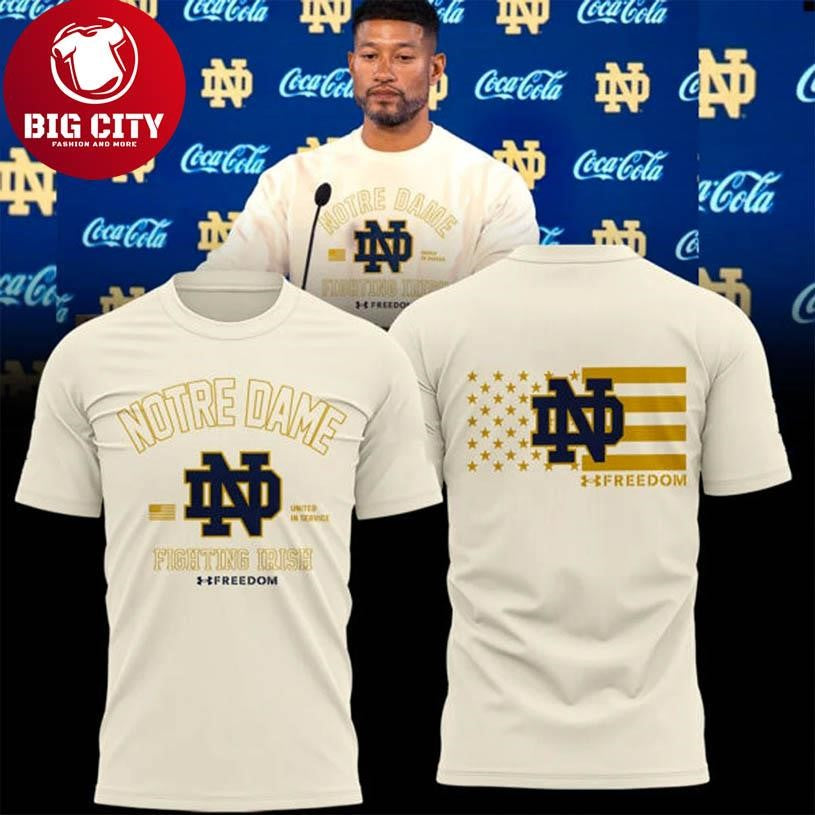 Notre Dame Freedom 2025 Two Sided Shirt