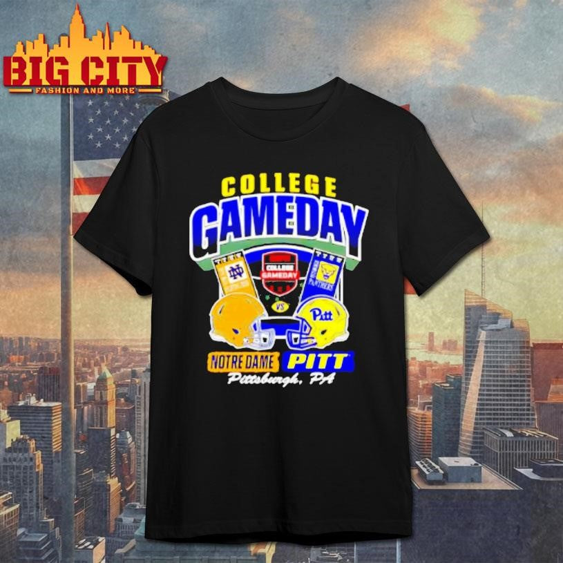 Notre Dame Vs Pittsburgh College Gameday 2025 Ticket Shirt