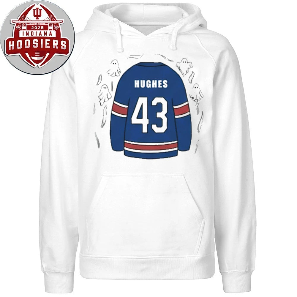 Number 43 Jack Hughes Golden Goal Quinn Hughes Seeing Ghosts T-Shirt