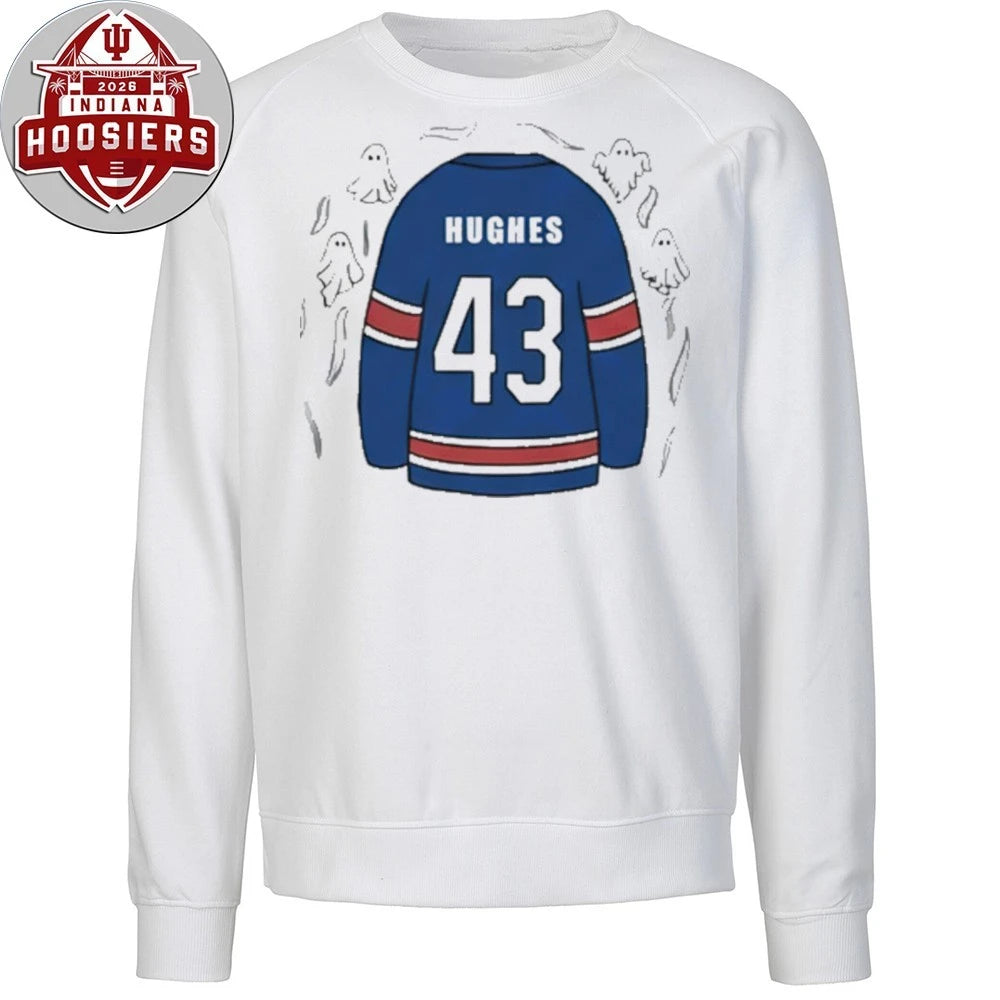 Number 43 Jack Hughes Golden Goal Quinn Hughes Seeing Ghosts T-Shirt