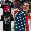 Number 86 Jack Hughes Edition For Fan Signature Two Sided T-Shirt