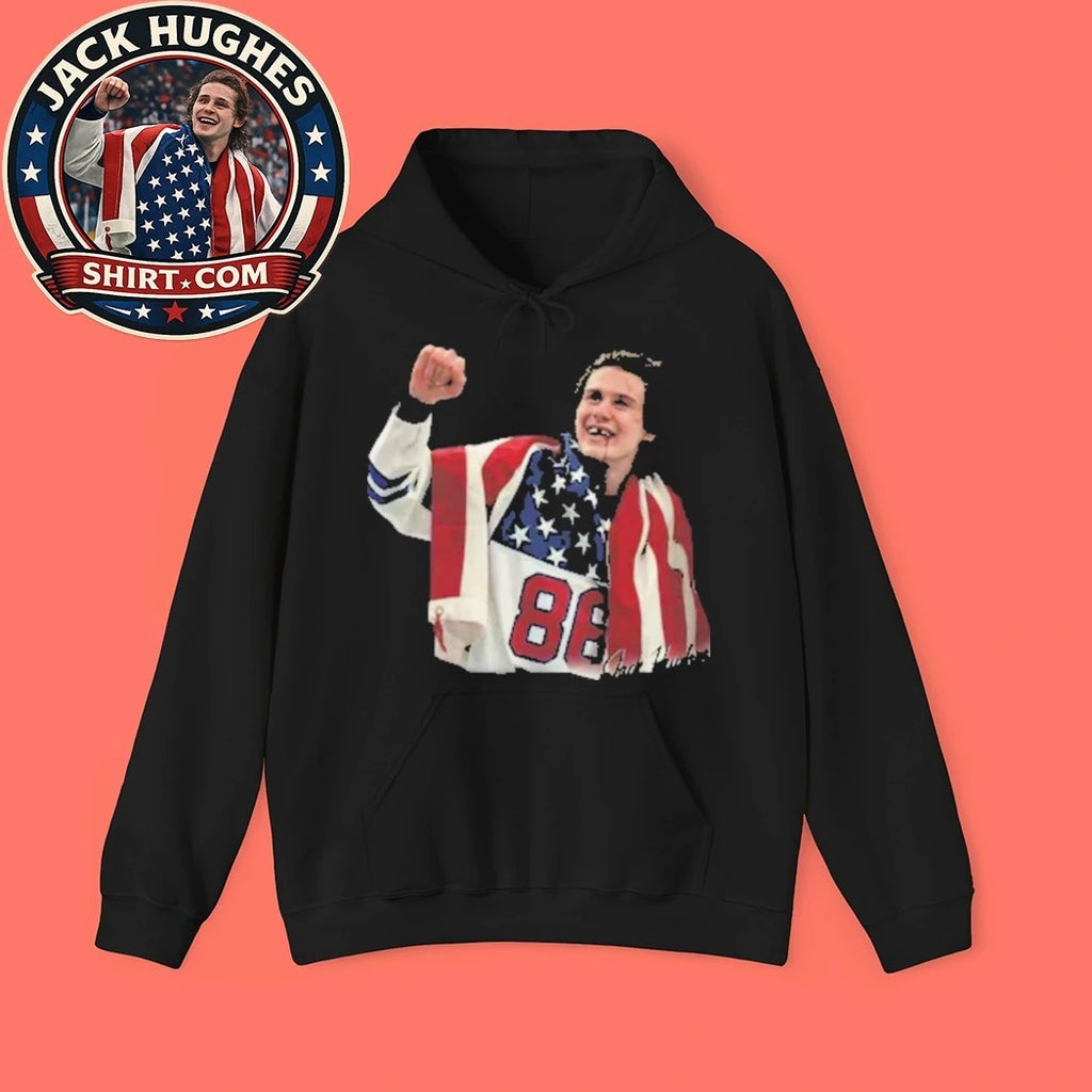 Number 86 Jack Hughes USA T-Shirt