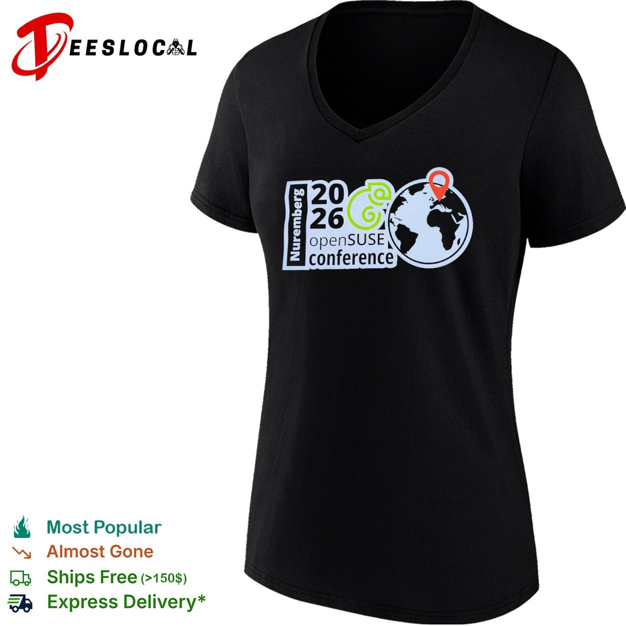 Nuremberg 2026 openSUSE conference shirt