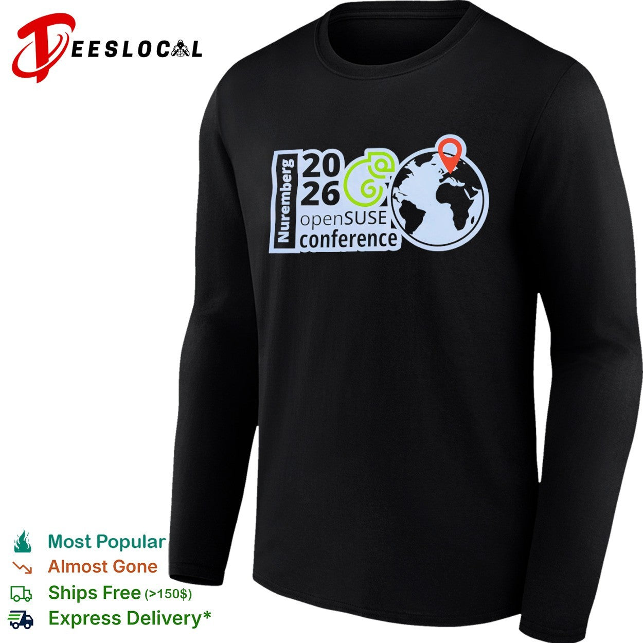 Nuremberg 2026 openSUSE conference shirt