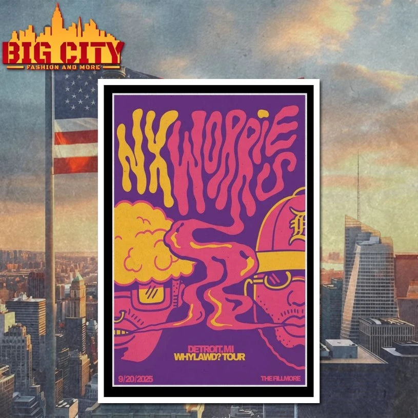 NxWorries September 20 2025 Event The Fillmore Detroit, MI Poster Shirt