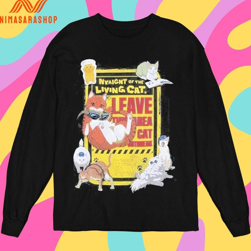 Nyaight Of The Living Cat Group Shirts
