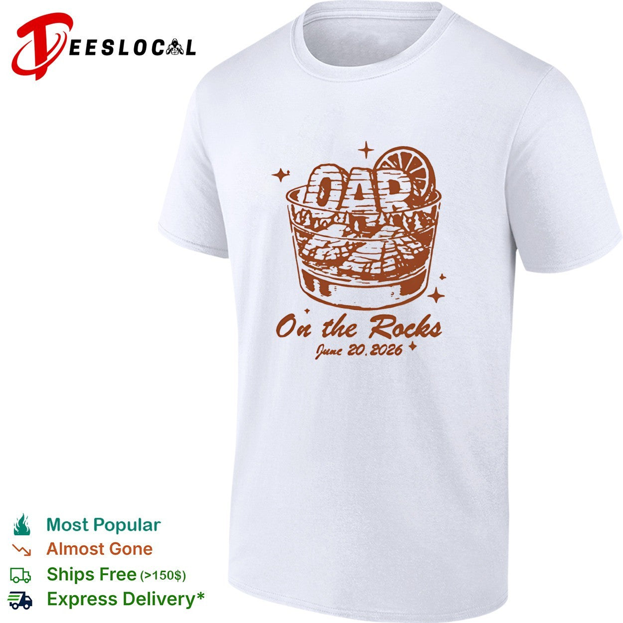 OAR on the rocks June 20 2026 shirt