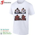 OG Anunoby Jalen Brunson NY Knicks Scottie Pippen Michael Jordan Chicago Bulls bench sitting players shirt