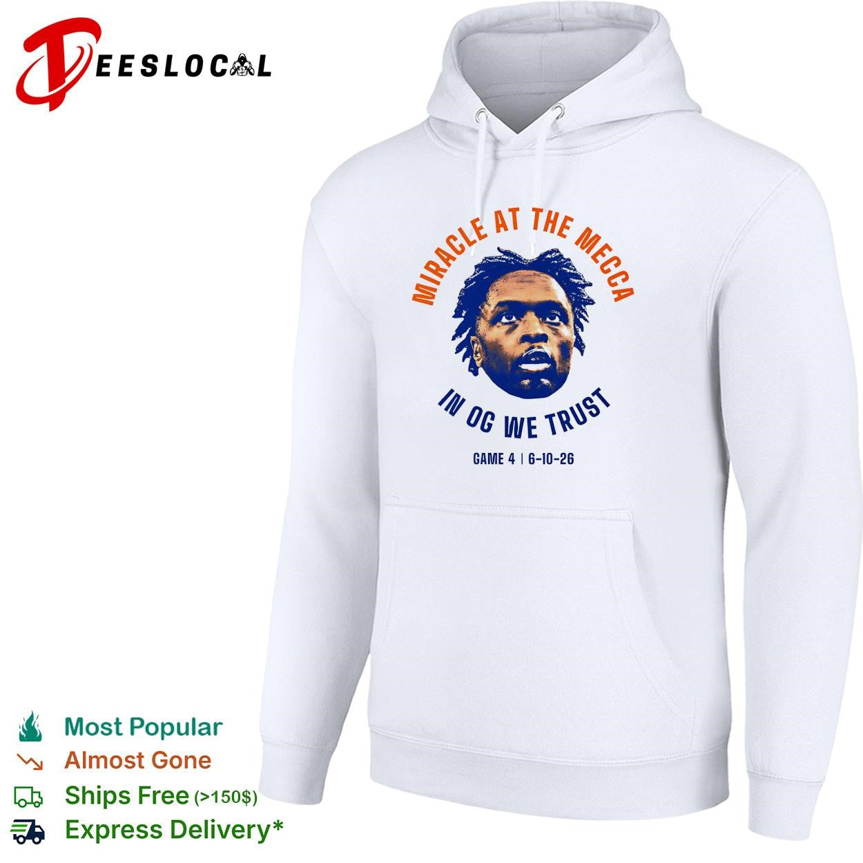 OG Anunoby miracle at the Mecca in OG we trust Game 4 6-10-26 Knicks shirt