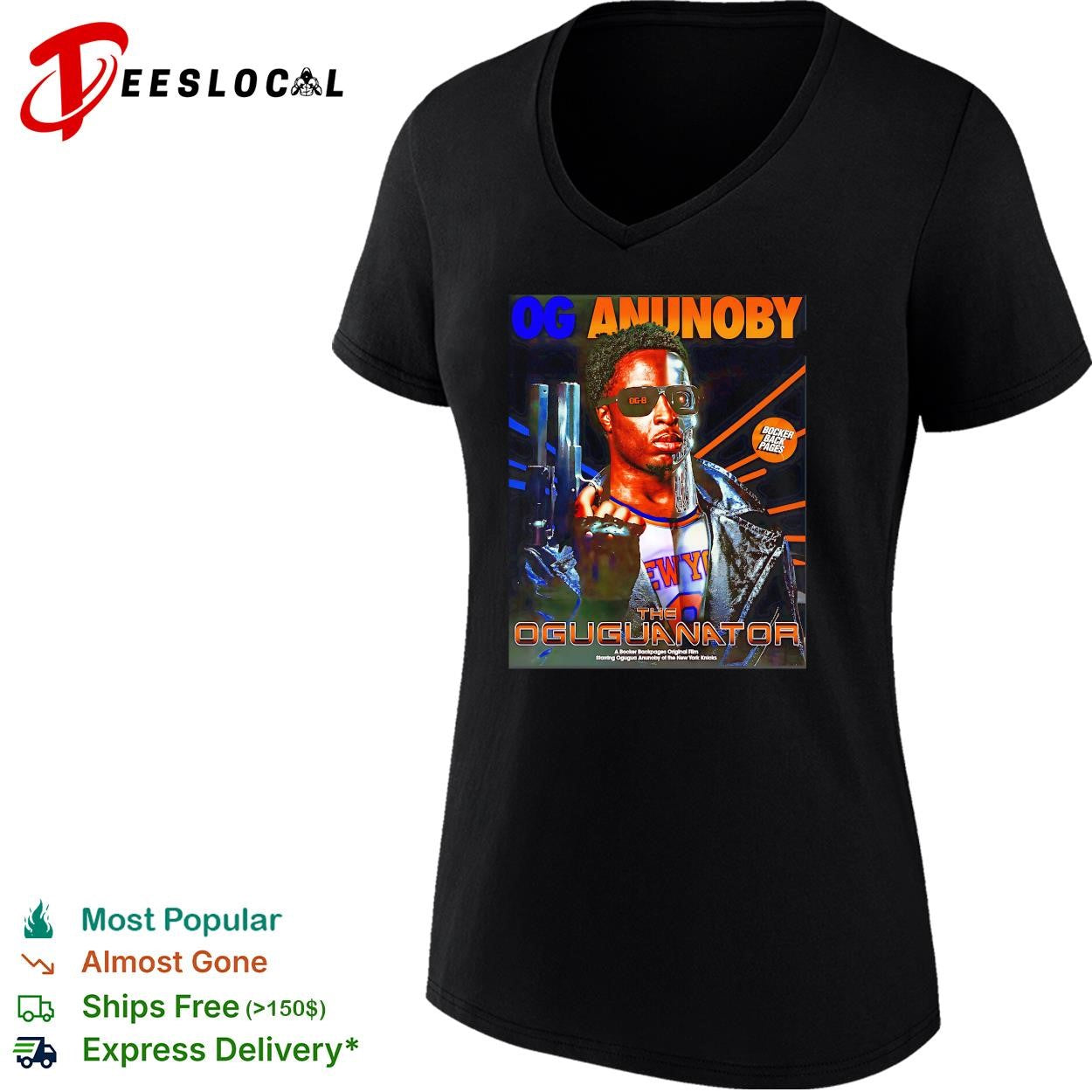 OG Anunoby the Oguguanator Terminator parody New York Knicks poster shirt