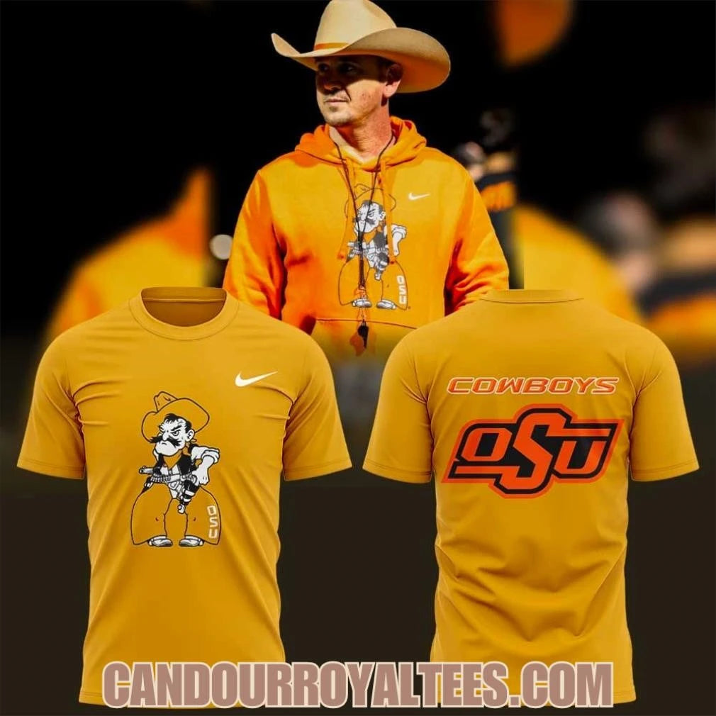 OSU Cowboy Football Pirates Paradise Night Black Yellow Shirt