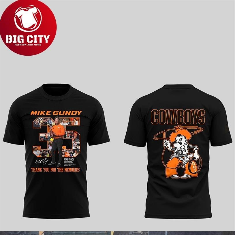 OSU Mike Gundy Thank You Shirt 2025 New Two Sided Shirt