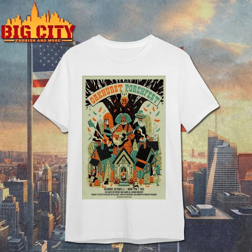 Oakhurst Porchfest In Decatur GA On October 11 2025 Poster Shirt