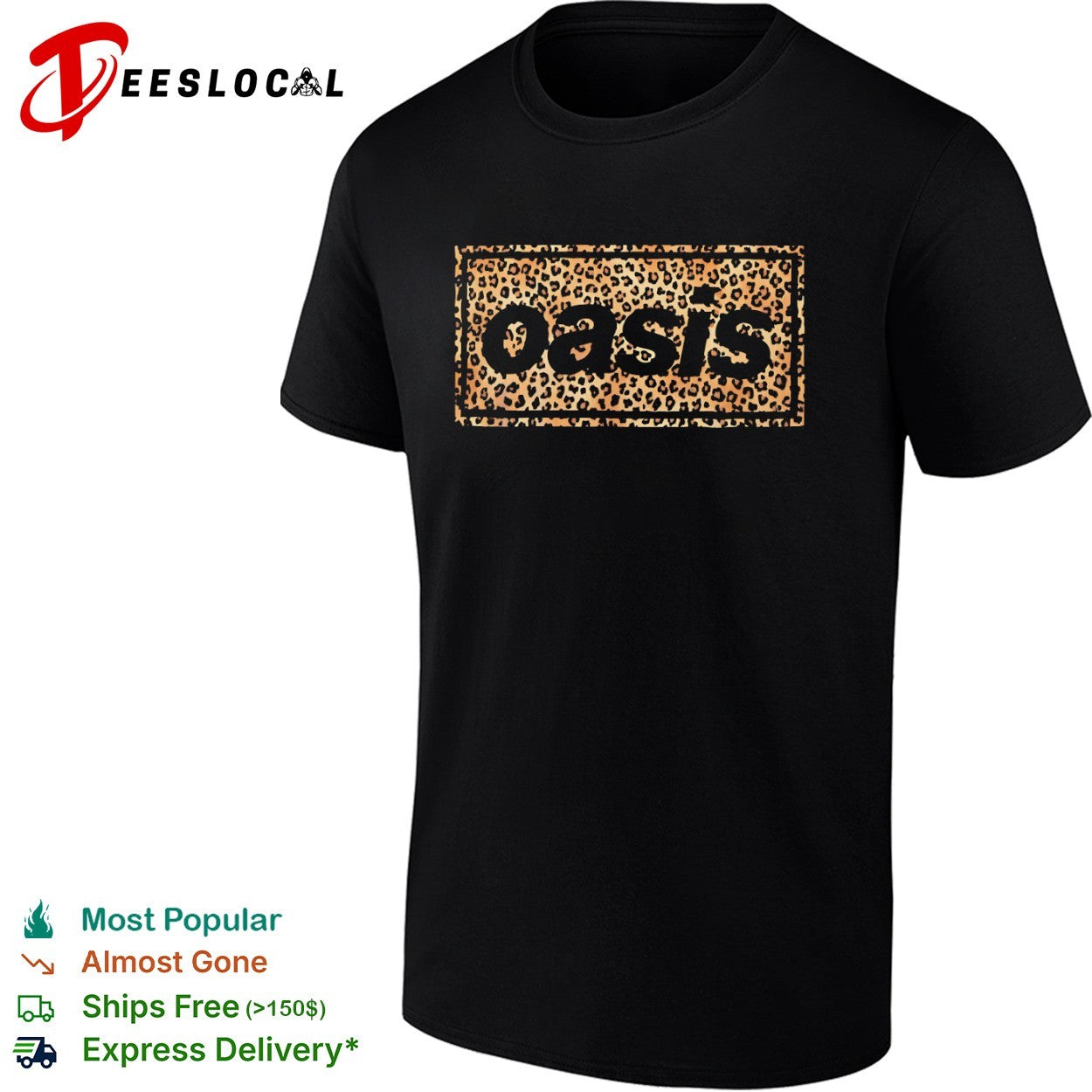 Oasis Band Leopard shirt