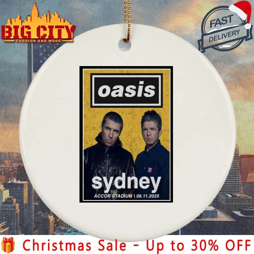 Oasis November 8 2025 Sydney Accor Stadium Poster shirt