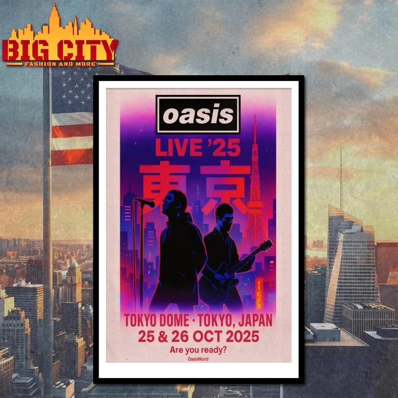 Oasis Oct 25-26 2025 Tokyo Dome In Tokyo Japan Poster shirt