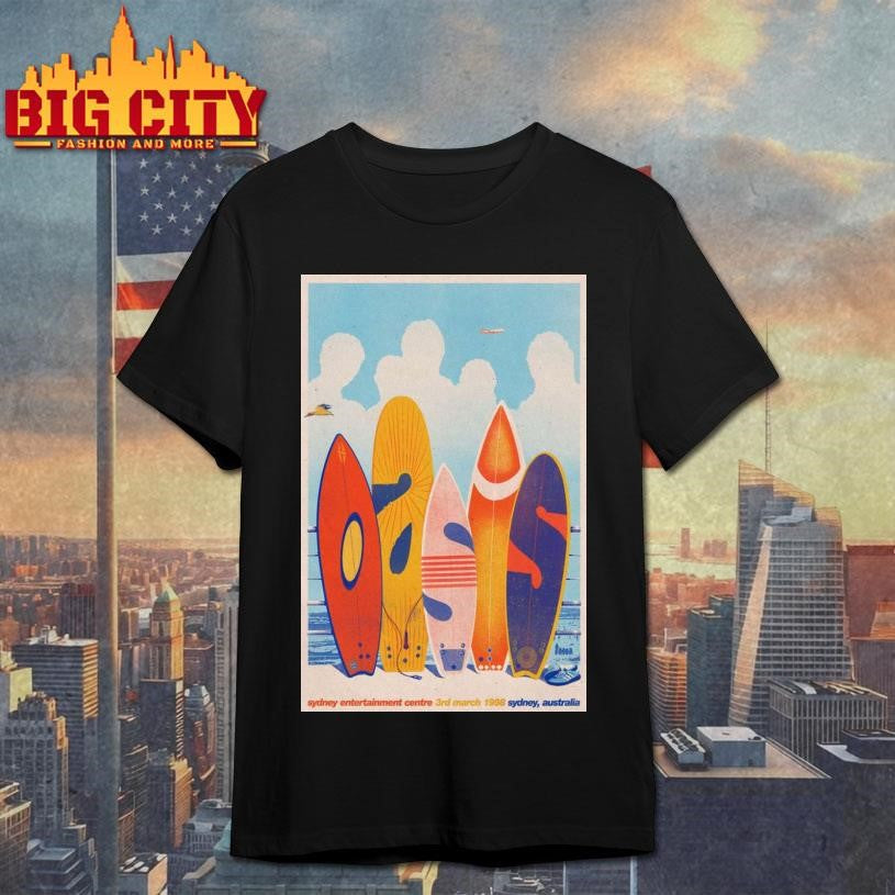 Oasis Sydney Entertainment Centre ’98 Gig Poster Shirt