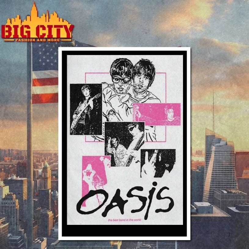 Oasis The Best Band In The World Poster shirt